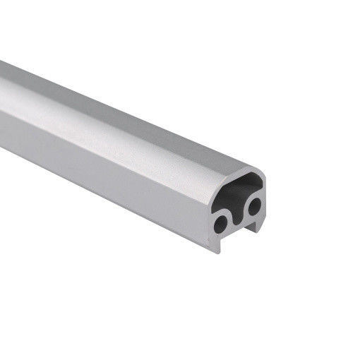 Silver Color Aluminium Handle Profile Anodized Aluminium Pipe yang Diekstrusi